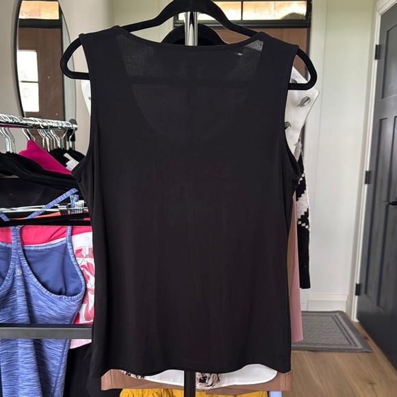 Cleo Black Fitted Tank Top - Picture 3 of 3